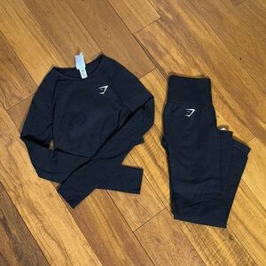 GYMSHARK Long Sleeve, Seamless Workout Set